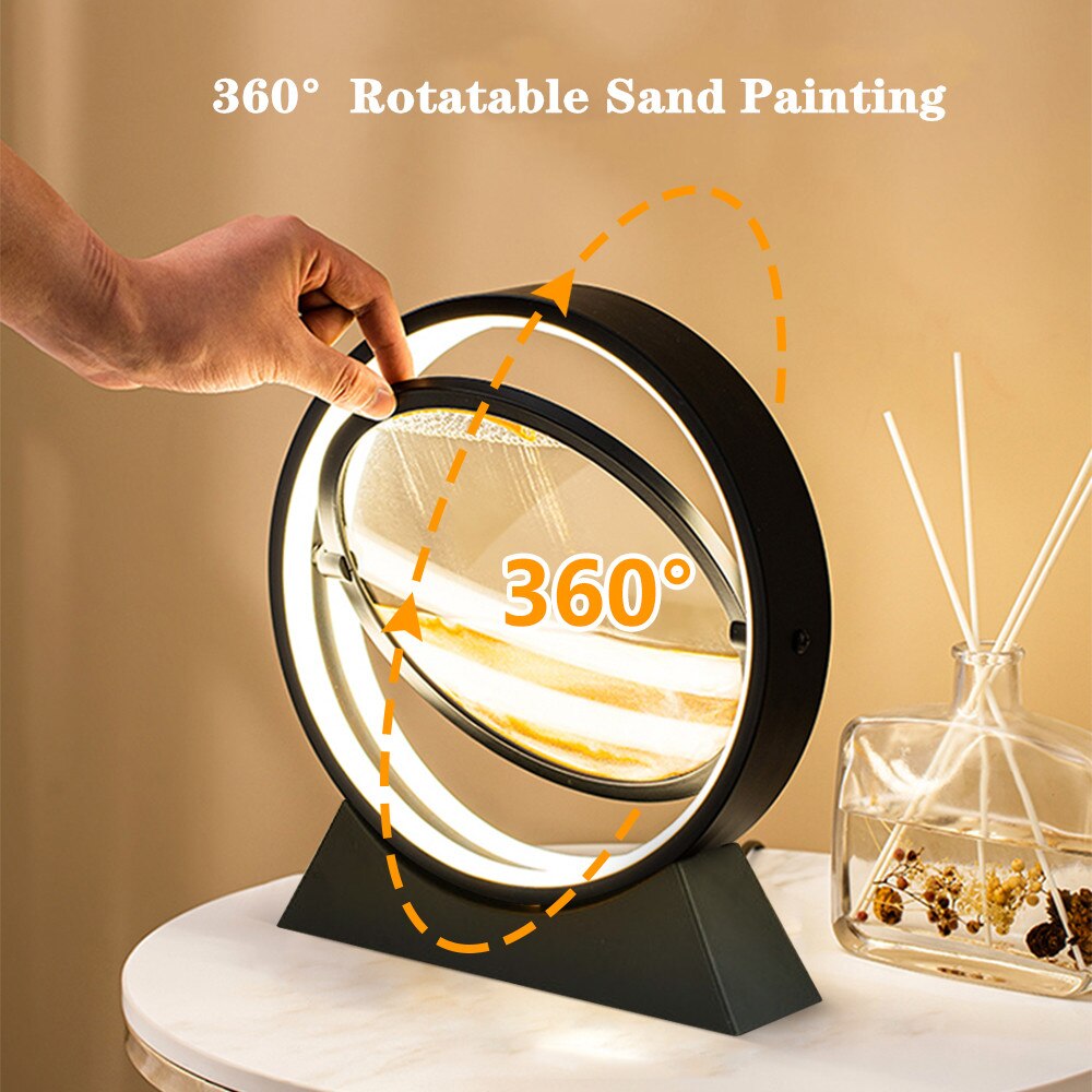 3D Tafellamp - Zandloper Creatieve Quicksand
