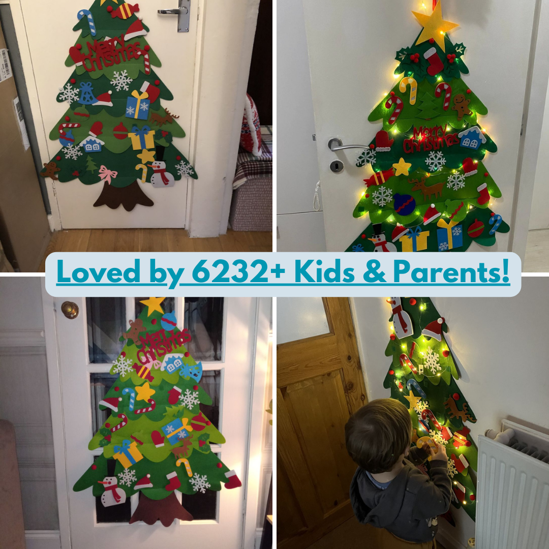KiddoTree - Vilten kerstboom voor kinderen | + 🎁 T.w.v 19,95