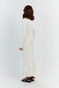 Afbeelding laden in Galerijviewer, LoomLuxe jurk met ronde hals en gebreide mouwen