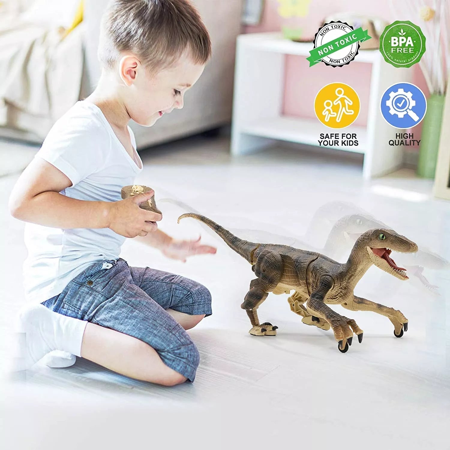 Beste kerstcadeaus voor kinderen- dinosaurus met afstandsbediening